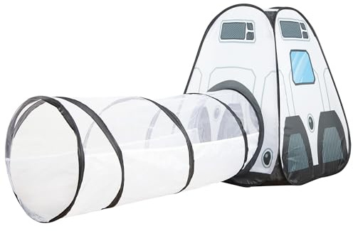 Pop Up Play Tent Space Station with Tunnel