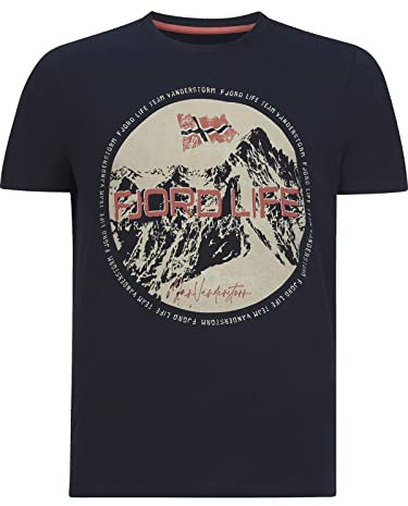 Jan Vanderstorm Herren T-Shirt Benyamin dunkelblau, 4XL (XXXXL) - 68/70