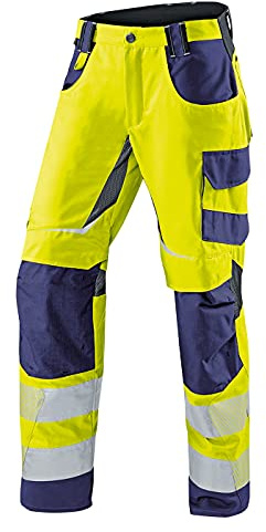KÜBLER Workwear | KÜBLER REFLECTIQ Sommerhose PSA 2 | warngelb/dunkelblau | Größe 114