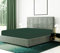 Bronwen Mathews® Drap-housse double en microfibre brossée, poche profonde jusqu'à 30 cm, ultra doux et respirant, infroissable, résistant à la décoloration et aux taches (double, vert bouteille)
