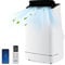 COSTWAY 18000 BTU Portable Air Conditioner, 4 in 1 Auto Swing Mobile Cooler, Dehumidifier, Fan with WiFi Smart APP, Sleep Mode, 3 Speeds, 24H Timer, Remote Control & LED Display for Rooms up to 450ft