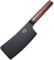 MITSUMOTO SAKARI Cuchillos Cocina Profesional, Cuchillos Carnicero Japones Recubierto de Titanio Negro, 16 cm Cuchillo de Hueso Alemán Super Afilado de Acero de Aleación Premium