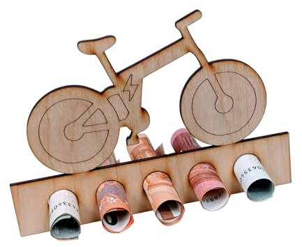 Bamboorilla Geldgeschenk Verpackung - originelles Holz Geldgeschenk - Geschenkidee für Männer und Frauen zum Geburtstag (E-Bike)