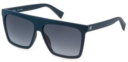 FILA SFI834 Brille, Matt Night Blue, 60 für Herren, Matt Nachtblau, 60