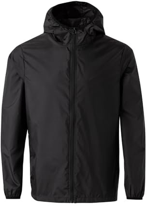 Mukua Stockton, Cortavientos Unisex Coupe-Vent, Noir, L Mixte