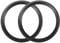 X AUTOHAUX Universal 8 Subwoofer Speaker Rings Cover Spacers Speaker Audio Decorative Circle without Mesh Grille ABS Black - Pack of 2