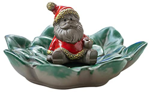 Encensoir de Noël en céramique pour brûleur, Père Noël, bonhomme de neige, décoration pour la maison, la chambre à coucher, la salle de yoga, support de Noël