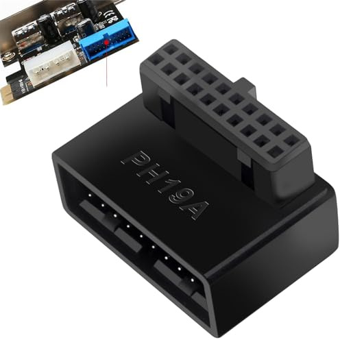 Pzuryhg USB 3.0 Motherboard Adapter | USB Extension Adapter | USB 3.0 Frontpanel Connector, High Speed 19-Pin/20-Pin Motherboard Internal Header, USB Header Motherboard