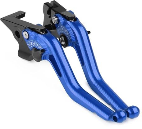FEILIVCI Bremshebel Für Aprilia RS 660 Für Tuono 660 RS660 2020 2021 2022 Motorrad CNC Einstellbare Kurze Bremse Kupplung Hebel Griffe(Color:Blue)