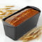 Navaris Gusseisen Brotbackform 34cm - Brot Backen Zubehör - Backform Rechteckig - Brotbacktopf - Gusseisen Topf Brot backen - Emailliert - Für Braten, Backen, Schmoren - Schwarz