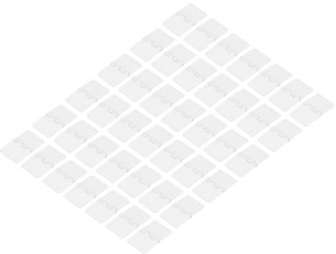 sourcing map Lot de 50 charnières réglables en plastique pour modèles d'avion télécommandés 2,8 x 1,5 cm