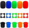 5 Set Microphone Protector, Shakeproof Anti-Rolling Handheld Wireless Microphone Cover Silicone Ring Windscreen Bottom Rod Sleeve Holder for KTV Mic Device