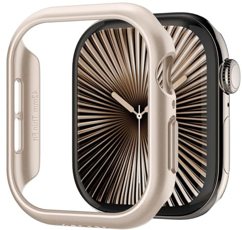 Spigen Thin Fit Hülle Kompatibel mit Apple Watch 10 42mm (2024) - Starlight