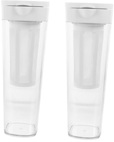 Alipis 2 Piezas Filtro Botella De Agua Jarra Dispensador De Limonada Filtros De Café Botellas De Agua Botella De Agua Con Filtro Filtro De Agua De Viaje Jarra Con Tapa Con Tapas Tetera