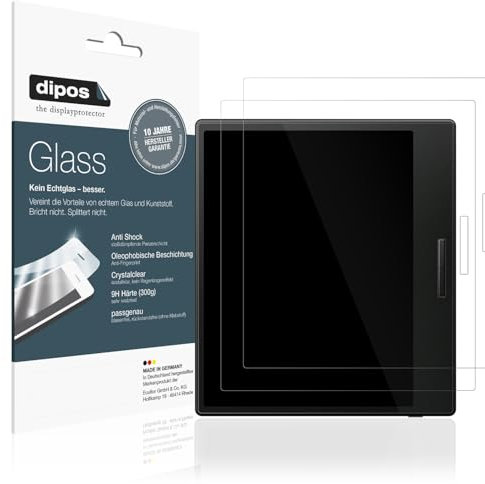 dipos I 2x Displayschutz 9H klar kompatibel mit Onyx Boox Go Color 7 Schutzfolie Anti-Shock Folie