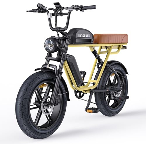 ENGWE E Bike Hommes Vélo électrique-Ebike avec Une Batterie/ 2 Batteries, E-Bike 20 * 4.0 Pouces Pneus Gras, Ebike Hommes jusqu'à 75km/150km/90km/170km, Vélo électrique 7 Vitesses, M20/M1