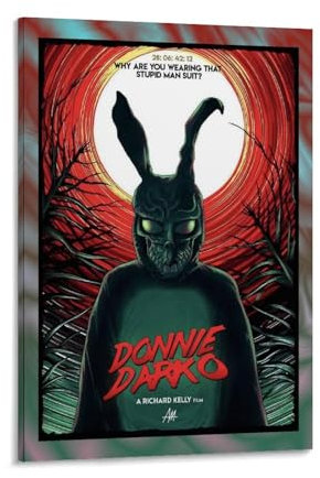 XJUMNI Donnie DarkoClassic Filmposter, Horror-Serie, romantische Liebe, Poster, Dekoration, Wandkunst, Leinwand, klassisches Poster, ästhetische Dekoration, 40 x 60 cm, Rahmenstil-40