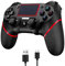SZYUYU Upgraded Controller wireless per Ps4 Romote compatibile con Ps4/Slim/Pro/Windows PC, controller per Ps4 con jack audio da 3,5 mm, touch pad, controllo di movimento a sei assi (nero)