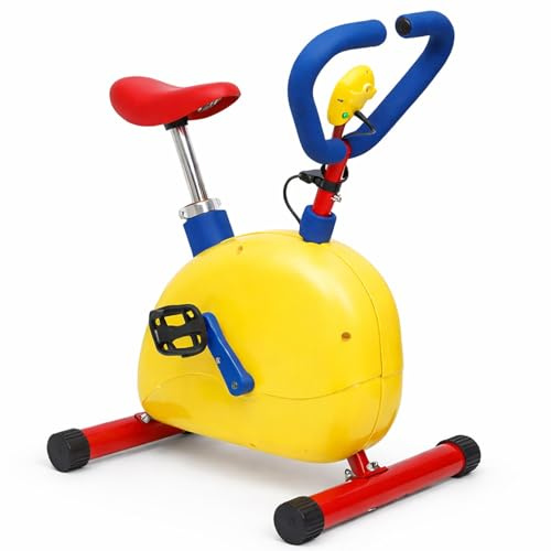 Heimtrainer für Kinder, Kinder-Fitnessbike Sicheres Indoor Sport, 3-5 Jahre | mit LCD-Display & Höhenverstellbarem Sitz, Fitnessgerät für Jungen und Mädchen