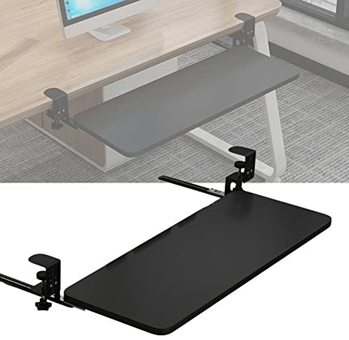 Mouses Keyboard Tray Unter Dem Schreibtisch Ausziehbare Tastaturschubladen, Computertastaturständer, Ergonomische Schreibtischverlängerung Lindert Muskelermüdung, Für Computerspiele Und TIPP