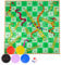 Snakes & Ladders and Ludo Giant Board Game Set Classic Entertainment Fun for the Whole Family, Waterproof Game Play sheet, Activities, Suitable for Indoor or Outdoor Play