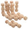 COOPHYA 12 Pezzi di Colonne in Legno Massello Piccoli Ponti per Corridoi Ornamenti con Pomelli in Legno Grezzo Pomelli Decorativi in ​​Legno Pomelli per Trattamenti di Finestre