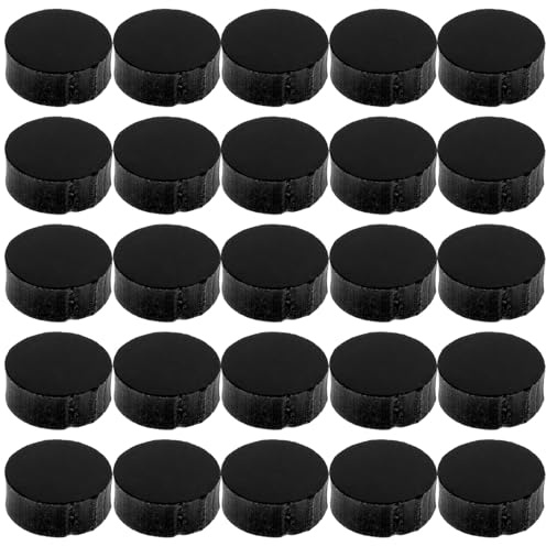 Cabilock 100 Stück Acryl Griffbrett Einlage Punkte für Ukulele und Akustikgitarre Rund Hochleistungsfähiges Instrumenteneinlagematerial Schwarz für Präzises Spielen