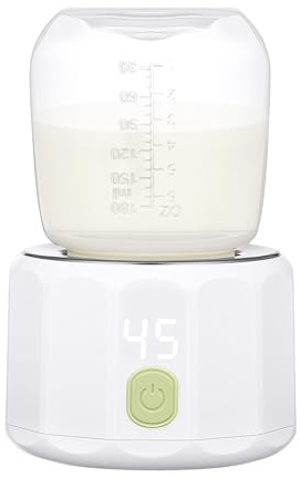 Vicloon Flaschenwärmer, Scaldalatte Portatile Rapido in 3 Minuti con 4 Temperature Selezionabili, Scaldabiberon Ricaricabile, a Prova di Perdite, Latte Artificiale, Acqua