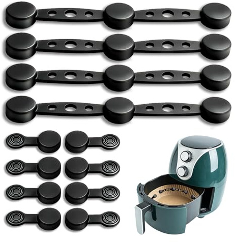 12PCS Magnete für Airfryer Backpapier, Magnete für Heißluftfritteuse, Hochwertige Silikon Magnete für Airfryer zum Fixieren von Einweg-Backpapier, verhindert Verrutschen und Verbrennen