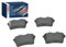 Bosch BP1242 Bremsbeläge - Hinterachse - ECE-R90 Zertifizierung - vier Bremsbeläge pro Set