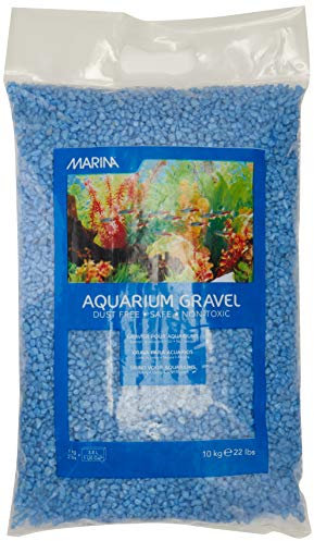Marina Decorative Aquarium Surf Gravel, 10 Kg, Blue