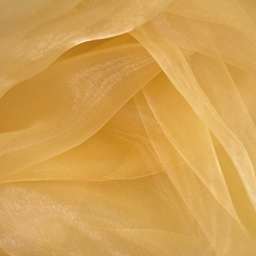 149,86 cm breiter Crystal Organza Voile Kleid Dance Handwerkskunst aus Stoff, Meterware - GOLD