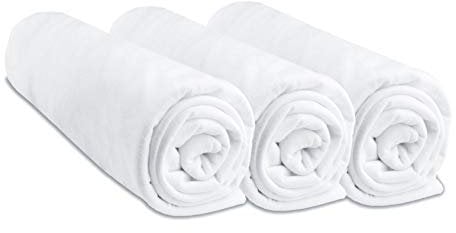 3 Spannbetttücher Baumwolle für Babybett 50 x 100 – 6 Farben Erhältlich