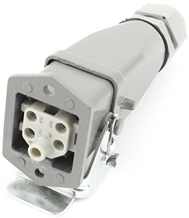 sourcing map HDC-HA 4+PE 5P Waterproof Rectangular Industrial Connector AC 230/400V