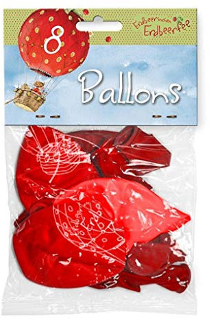 Erdbeerinchen Erdbeerfee. Luftballons (8 Stück)
