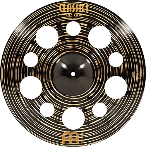 Meinl Cymbals Classics Custom Dark Trash Crash — 18 Zoll (Video) Schlagzeug Becken (45,72cm) B12 Bronze, Dunkles Finish (CC18DATRC)