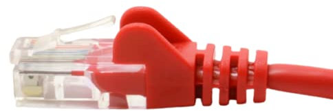 JAFSAL ONLINE 10m-20m Cat5e (enhanced) High Speed Ethernet Cable – Lan Network Cable with RJ45 Connector Lead – Ideal for Internet, Router, Modem, Smart TV, PC and Laptop – 5m Red