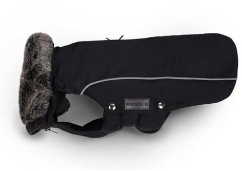 WOLTERS Winterjacke Amundsen für Dackel versch. Größen und Farben, Größe:44 cm, Farbe:schwarz