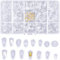 HQdeal 150 Paare Brillen Nasenpads, 15 Stile, Weiche PVC Nasenpads Rutschfeste Nasenpads, Nasenpads Schraubsystem, Brillenpads Klicksystem, Push in Nasenpads für Brillen Sonnenbrillen, Transparent