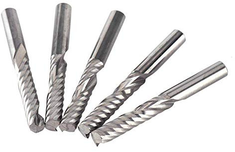 5pcs 6mm Wolframcarbid Single Flute End Fräser Fräser Spiral CNC Fräser Fräser für CNC Schneidemaschine