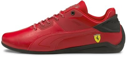 PUMA Unisex Ferrari Drift Cat Delta Sneaker, Rosso Corsa Black, 40.5 EU