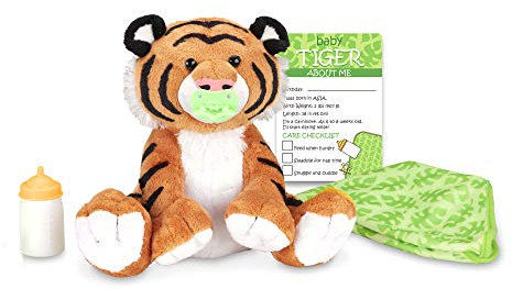 Melissa&Doug 40450 - Baby Tiger Stofftier | Kuscheltier | Alle Altersgruppen | Geschenk für Jungen oder Mädchen