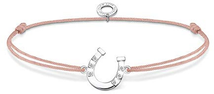 Thomas Sabo Damen Armband Little Secret Hufeisen weiße Steine 925 Sterlingsilber LS124-173-19-L20V