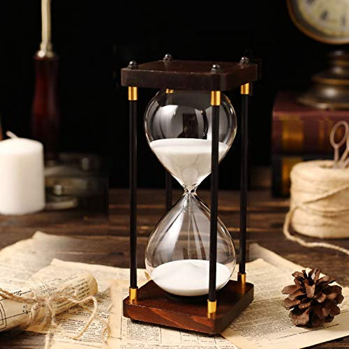 PLMM Sanduhr Hourglass 30 Minuten - Edle Chronometrie 3/10/20/30/60 Minuten Timer für Küche, Wohnungen, Büros - Dekorative Timeruhr