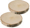 5 Stück Holzscheiben, Runde Holzplatte 17-20 cm Durchmesser, ca. 25 mm Dick, Kiefernholz, Polierte Baumscheiben für DIY, Basteln und Hochzeitsdeko, Natur Holz Log Scheiben