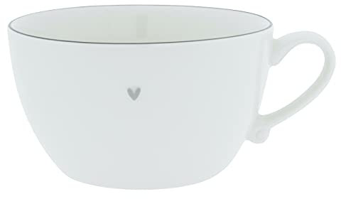 BC Soup Bowl little Heart Keramik weiss grau große Tasse Suppentasse Keramikgeschirr BC Soup Bowl Küche Gedeckter Tisch