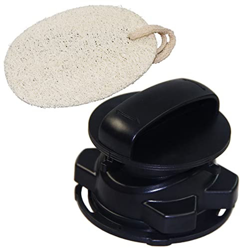 75257 Magnetischer Stopper für Insinkerator InSinkErator Müllentsorgung 75052, 74094, 74052, 74275 (und natürliches Luffa) - Schwarz