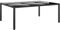 vidaXL Table de Jardin Table de Salle à Manger de Patio Table à Dîner de Terrasse Extérieur 200x150x75 cm Verre Trempé Résine Tressée Noir