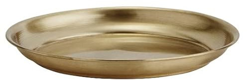 Madam Stoltz Vassoio rotondo in ottone 13 cm