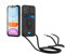 Kaslly Case für iPhone 11 Pro Max Handykette Hülle+[2 Schutzfolie Glas],Slide kameraschutz,Silikon Handyhülle zum Umhängen Kette,Kartenfach-Schwarz